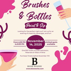 11/14 Bottles & Brushes Ticket