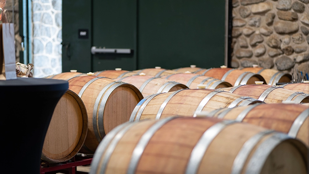 Wine Barrels at Biane Brother's Winery